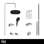 Eisl - Sprchový set bez baterie SHOWER DREAM, chrom/černá DXLD60088CS DXLD60088CS