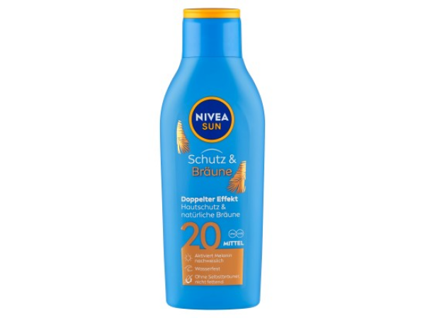 Nivea Sun Protect & Bronze Mléko na opalování podporující zhnědnutí OF 20 200 ml