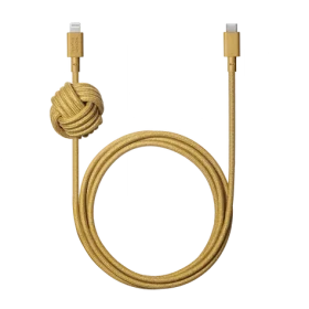 Native Union Night Cable USB-C - Lightning 3m žlutá (NCABLE-CL-KFT-NP)