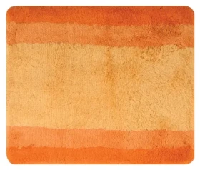 Spirella BALANCE koupelnová předložka oranžová / Koupelnová předložka / 55 x 65 cm / polyester / protiskluzová