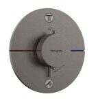 HANSGROHE - ShowerSelect Comfort Termostatická baterie pod omítku, pro 2 spotřebiče, kartáčovaný černý chrom 15554340