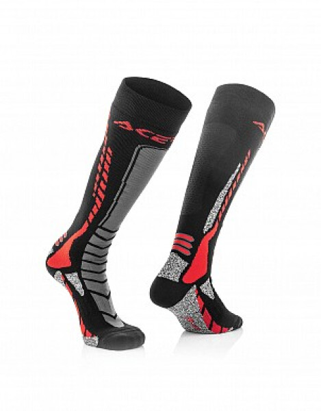 Podkolenky Acerbis MX-Pro černá/červená černá/červená Xxl