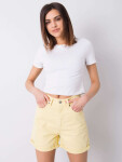 Dámské riflové kraťasy 7706 - RUE PARIS 42/XL Žlutá