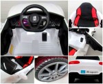 Mamido Elektrické autíčko Cabrio B4 eko-kůže bílé
