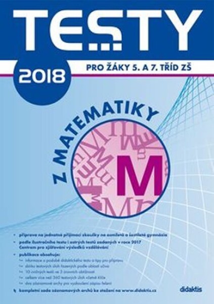 Testy 2018 Matematiky pro žáky tříd ZŠ