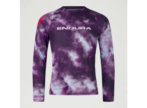 Endura Pixel Cloud pánský dres dlouhý rukáv Purple vel. M