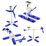 MalPlay AG211D MODRÁ VZDĚLÁVACÍ SOLÁRNÍ STAVEBNICE 6V1