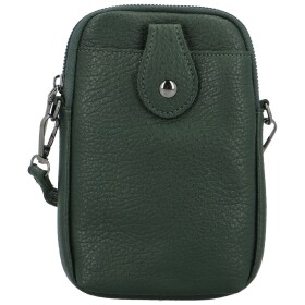 Trendy dámská koženková crossbody kapsa Asirys, tmavě zelená