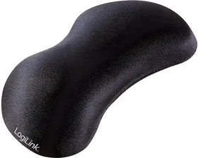 Gelová podložka pod zápěstí černá / Podložka pod zápěstí / Spandex, silikon / 140 x 55 x 25 mm / 100 g (ID0136)