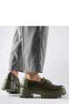 Dámské mokasíny 100-353 Khaki tmavě zelená - Solea 40 khaki-tm.Zelená