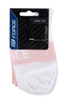 Force Trace cyklistické ponožky růžová/bílá vel. L-XL (42-47)