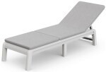 Keter ATLAS (MALLORCA) lehátko s poduškou - šedá/světle šedá