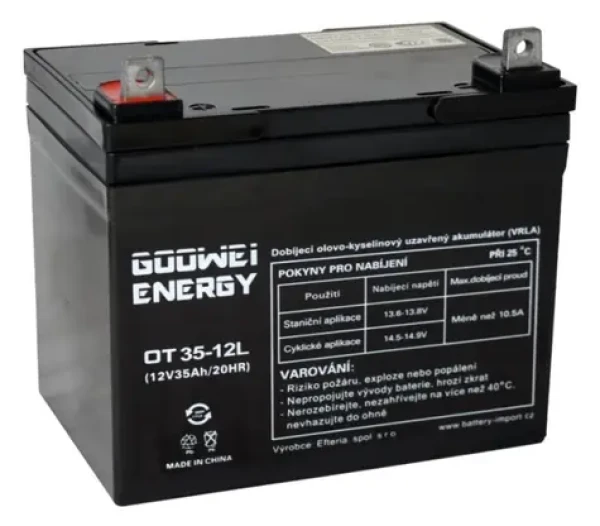 GOOWEI ENERGY Pb záložní akumulátor VRLA GEL 12V/35Ah (OTL35-12)