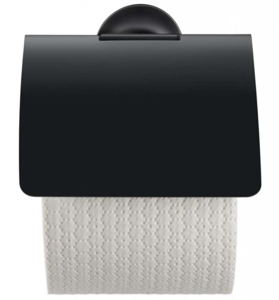 DURAVIT - Starck T Držák toaletního papíru s krytem, matná černá 0099404600