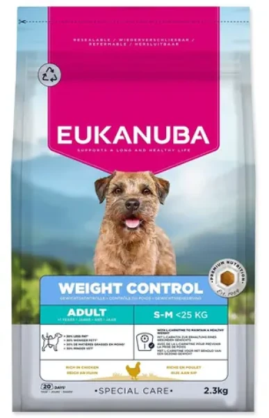 Eukanuba Special Care Adult Small Medium Weight Control 2,3 kg / Granule pro psy / pro malá a střední plemena (174-196251)