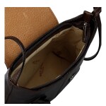 Luxusní dámská kožená crossbody kabelka Jessie, tmavě hnědá