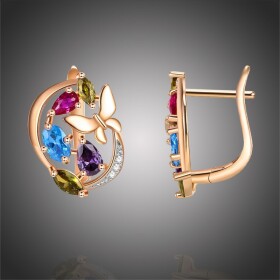 Náušnice Swarovski Elements Kirsty, Barevná/více barev