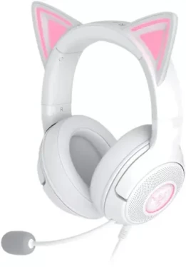 Razer Kraken Kitty V2 bílá / herní sluchátka / mikrofon / USB-A / 2 m (RZ04-04730600-R3M1)