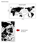 Samolepka Mapa Cesta kolem světa