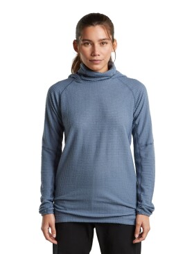 Dámská merino mikina ICEBREAKER Wmns Merino 400 RealFleece Grid Pulover Hoodie, Dawn velikost: S