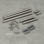 Roztažitelná garnýž 81-162 cm Umbra ZEN - stříbrná