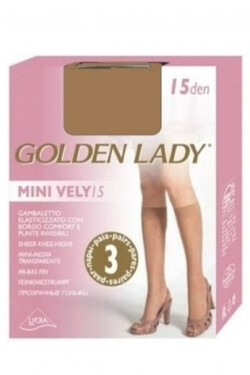 Dámské podkolenky MINI VELY (3 PARY) nero UNI