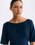 Thinking MU Navy Hemp Kieran Dress NAVY S