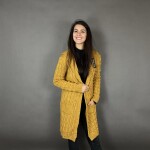 HOSH Jednobarevný kardigan BELLA Barva: Tmavě šedá