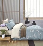 Modré ložní povlečení se vzorem Šířka: 200 cm | Délka: 220 cm 2ks 70x80 cm (standard zdarma) Šířka: 200 cm | Délka: 220 cm