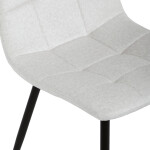 Jídelní židle, bílá, sametová látka, DCL-X7015 WT2