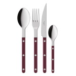 SABRE PARIS 4-dílná sada příborů Bistrot Brillant – Pearly Aubergine, fialová barva, kov
