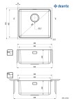DEANTE Egeria nerezová dřez, 1-bowl ZPE_010D