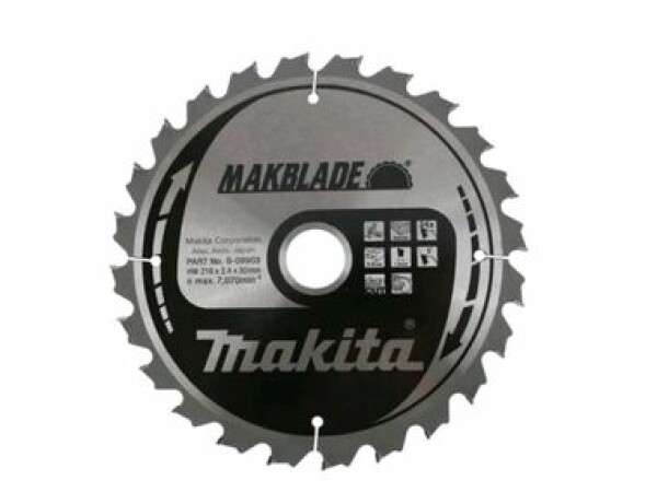 Makita pilový kotouč na dřevo B-08903 MAKBLADE, 216x30mm, 24 zubů