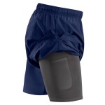 Fanatics Pánské kraťasy New York Rangers NHL 2023 24 Authentic Pro Locker Room Shorts Velikost: S