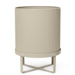 Ferm Living Obal na květináč Bau Pot Large Cashmere, béžová barva, kov