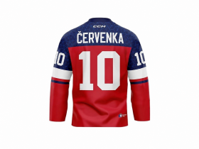 Dres české hokejové reprezentace Roman Červenka #10 2026 CCM Fandres replica - červený Velikost: dětský XXXXS