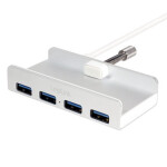 Icy Box IB-HUB1428-C31 šedá / USB-C rozbočovač / 2x USB 3.0 A / 2x USB 3.0 C (IB-HUB1428-C31)