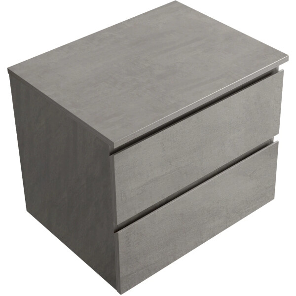 CERANO - Koupelnová skříňka Carole + deska pod umyvadlo Navira Slim - 18 mm - betonově šedá - 60x49,8x46 CER-8050BD82985