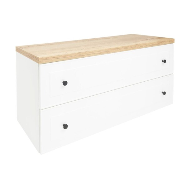 Koupelnová skříňka s krycí deskou Naturel Forli 120x53x46 cm bílá lesk FORLI120BIDBEZ FORLI120BIDBEZ