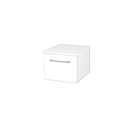Dřevojas - Nízká skříňka DOS SNZ1 40 - N01 Bílá lesk / Úchytka T04 / L01 Bílá vysoký lesk 281755E