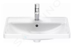 DURAVIT - D-Neo Umyvadlo zápustné 600x440 mm, 1 otvor pro baterii, bílá 0357600027