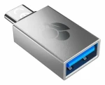 Cherry stříbrná / Adaptér / USB-A na USB-C / hliník (61710036)
