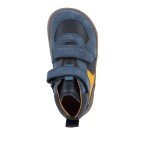 Chlapecké celoroční kožené kotníkové barefoot boty LOOP HIGH-TOPS DARK BLUE Froddo G2110157 - 25