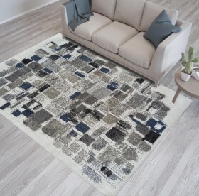 DumDekorace DumDekorace Designový koberec moderním vzorem cm Béžová Béžová