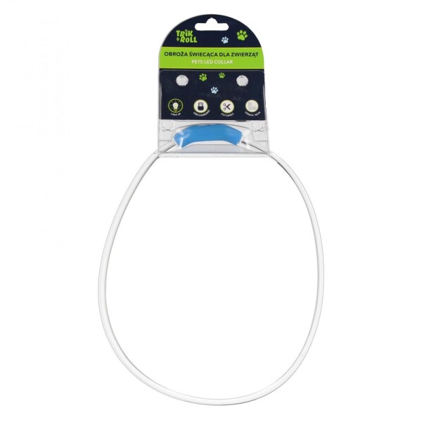 Obojek pro mazlíčky svítící LED USB 70 cm, Wiky, W061406