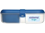 Sistema To Go Ribbon Dělený svačinový box s nádobou na jogurt 1.1 l modrá (8592001450080)