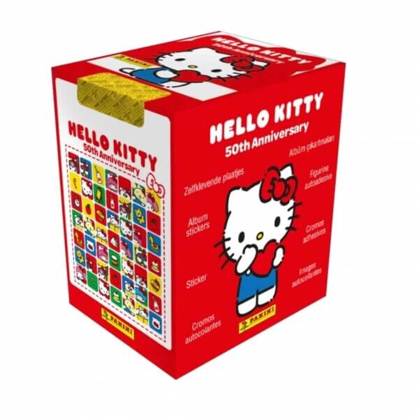 Hello Kitty (50. výročí) - box samolepek - 36 balíčků