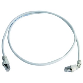 Telegärtner 100008286 RJ45 síťové kabely, propojovací kabely CAT 6A S/FTP 1.5 m šedá samozhášecí, S průchodkou chránící proti zlomení 1 ks