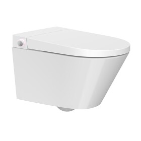 Mereo WC s integrovaným elektronickým bidetem, RIMLESS, 592x380x430 cm, keramické, vč. sedátka VSD110S2