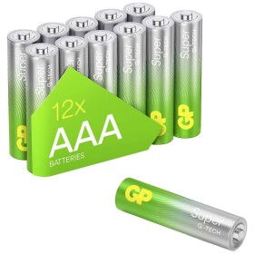 GP Batteries Super mikrotužková baterie AAA alkalicko-manganová 1.5 V 12 ks - GP Super Alkaline AAA 12ks 03024AETA-S12
